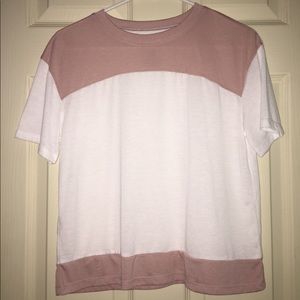 Light Peach with white T-shirt